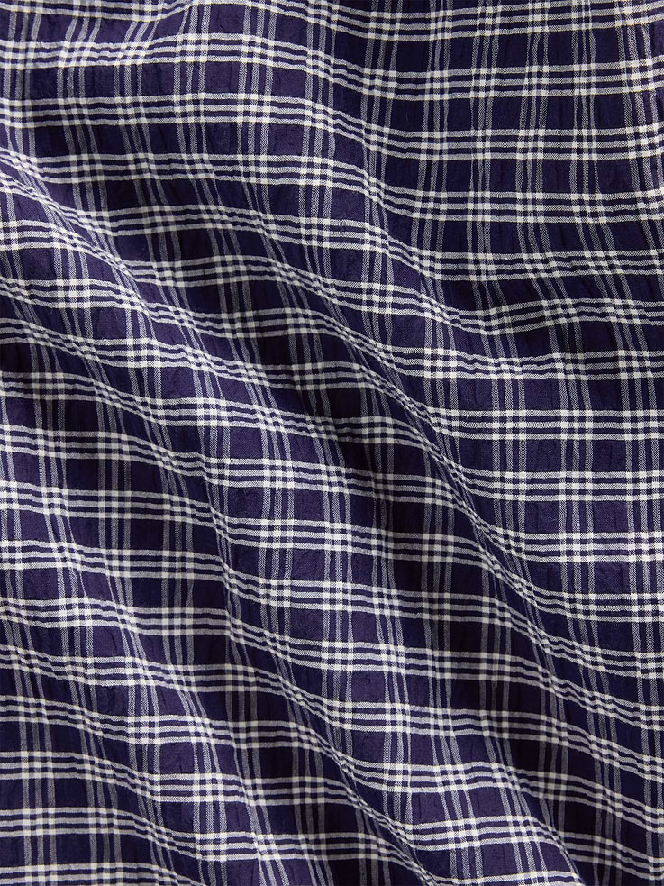 Image number 6 showing, Seersucker Plaid Oversized Shirt