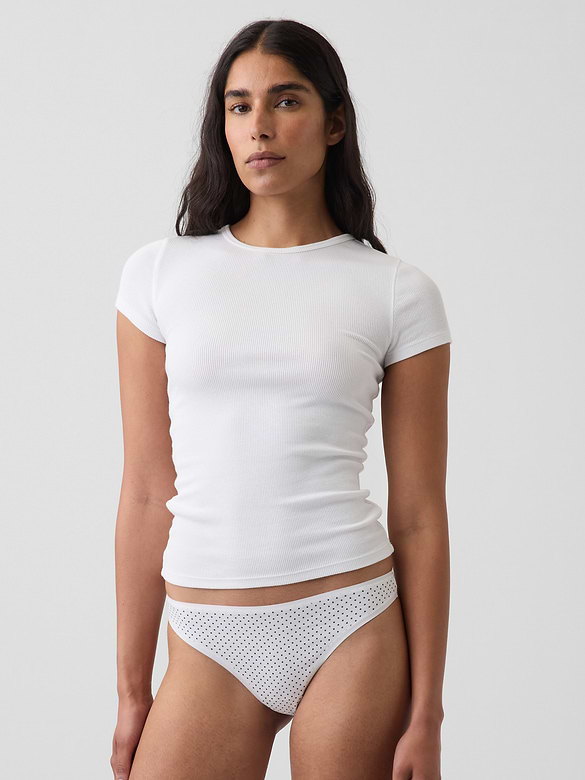 SoftMade Organic Stretch Cotton Thong