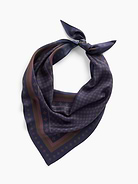 Image number 2 showing, 100% Silk Oversized Triangle Bandana Scarf