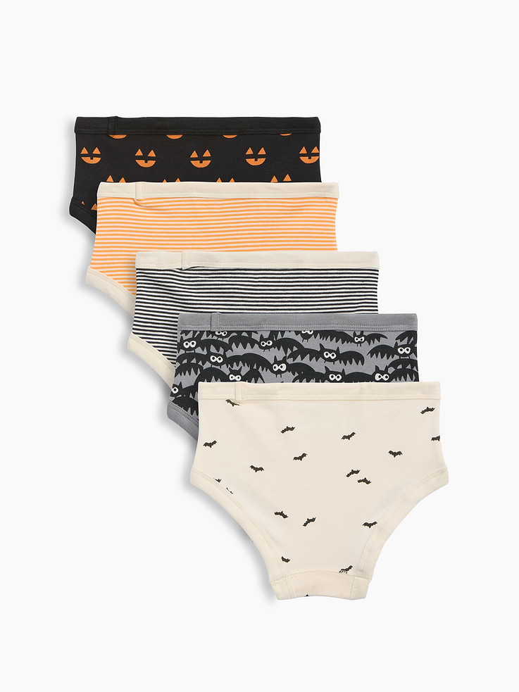 Image number 2 showing, Toddler Organic Stretch Cotton Halloween Briefs (5-Pack)
