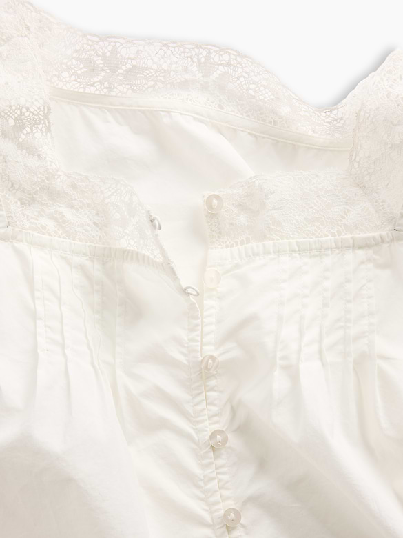 Poplin Pintuck Shell Top