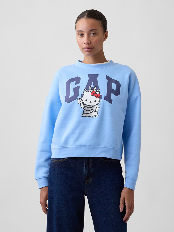 Image number 1 showing, Oversized Wedge Crewneck Sweatshirt