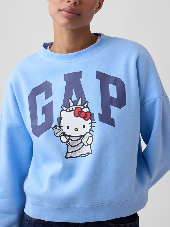 Oversized Wedge Crewneck Sweatshirt