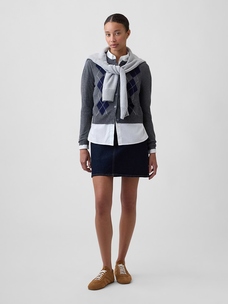 Image number 3 showing, CashSoft Crewneck Cardigan