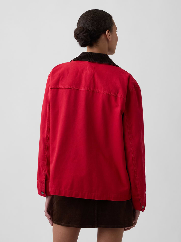 Image 2 of 5, Relaxed Canvas Barn Jacket