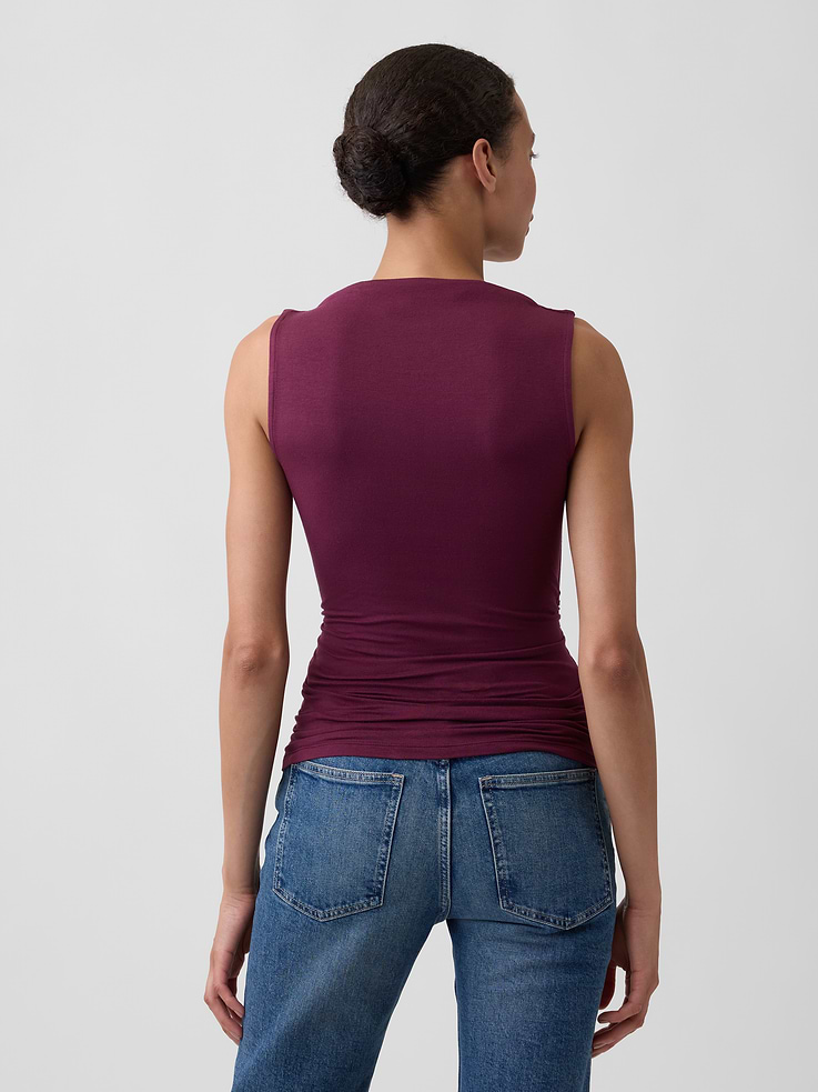 Image number 2 showing, Sleeveless Cowl-Neck Top