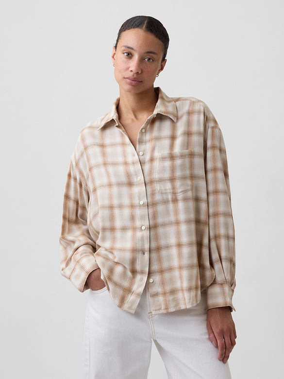 Oversized Shirt in Flannel