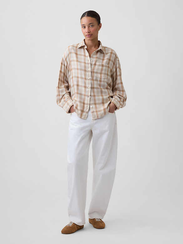 Oversized Shirt in Flannel