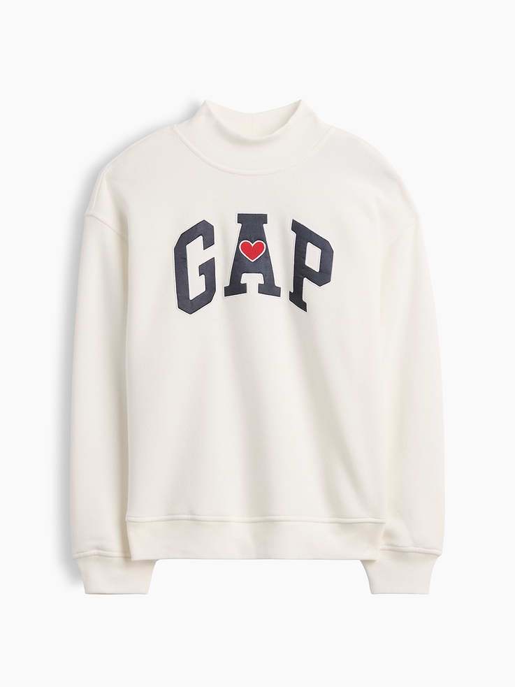 Image number 1 showing, Kids Oversized Mockneck Logo Sweatshirt