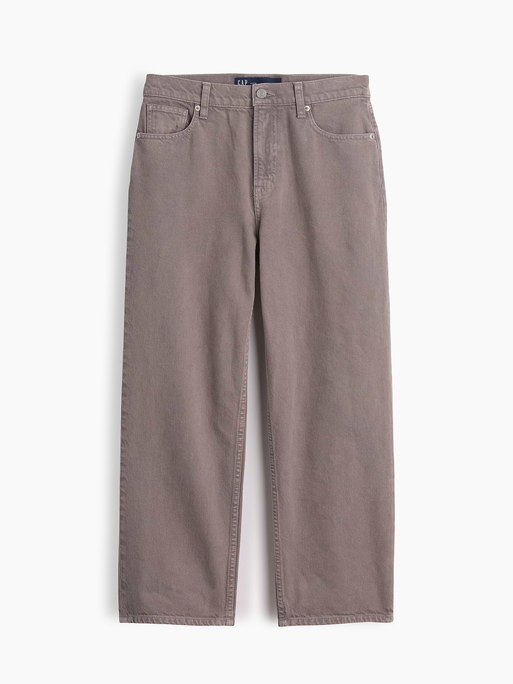 Image number 7 showing, Low Slung Relaxed Straight Crop Jeans