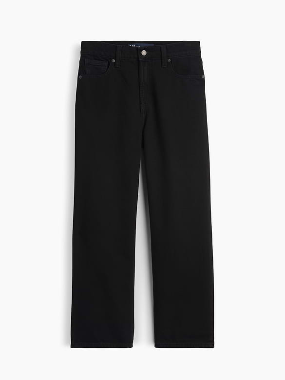 Low Slung SuperSoft Relaxed Straight Crop Jeans