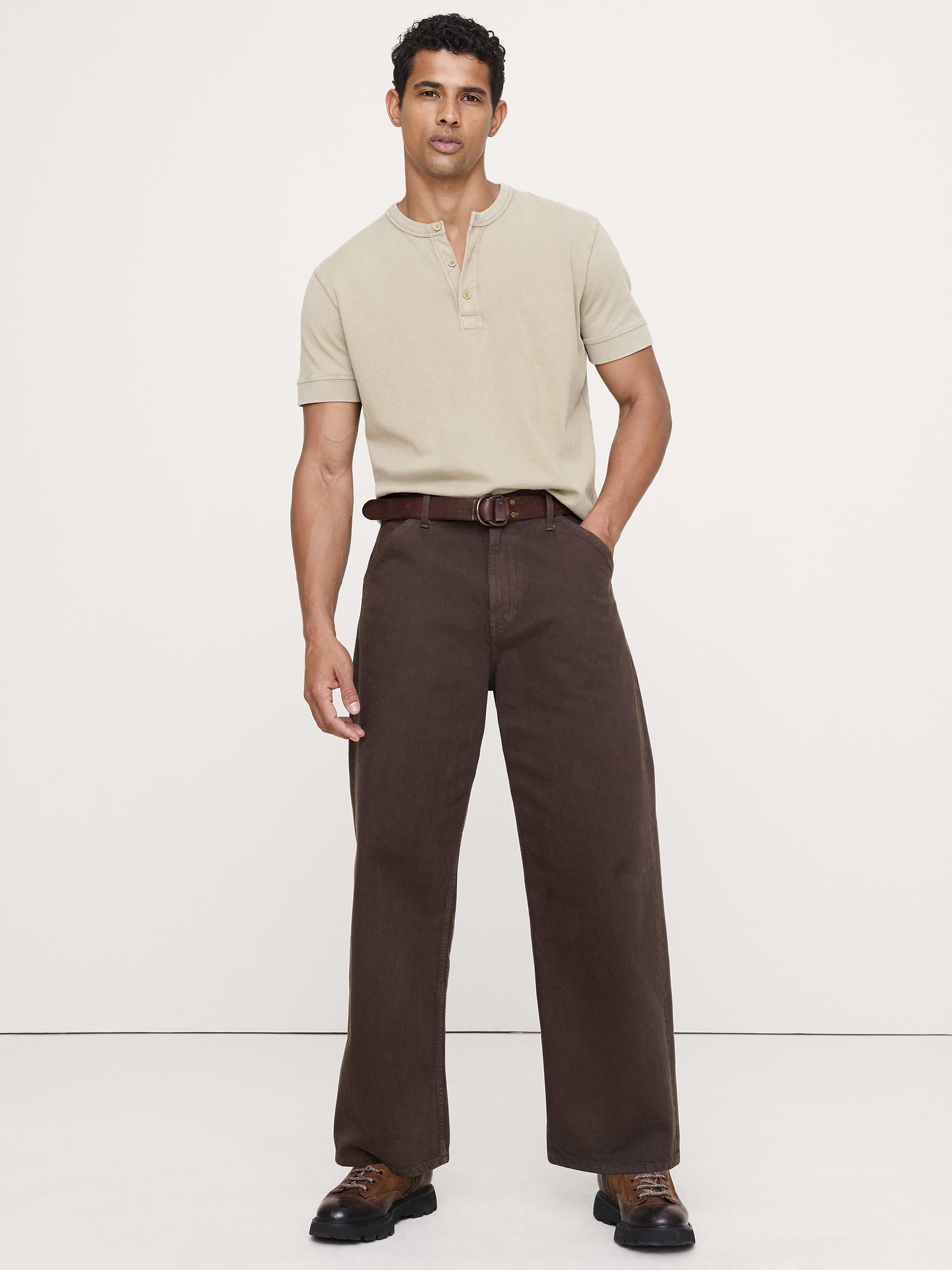 Image number 1 showing, Heritage Cotton Slub Henley T-Shirt