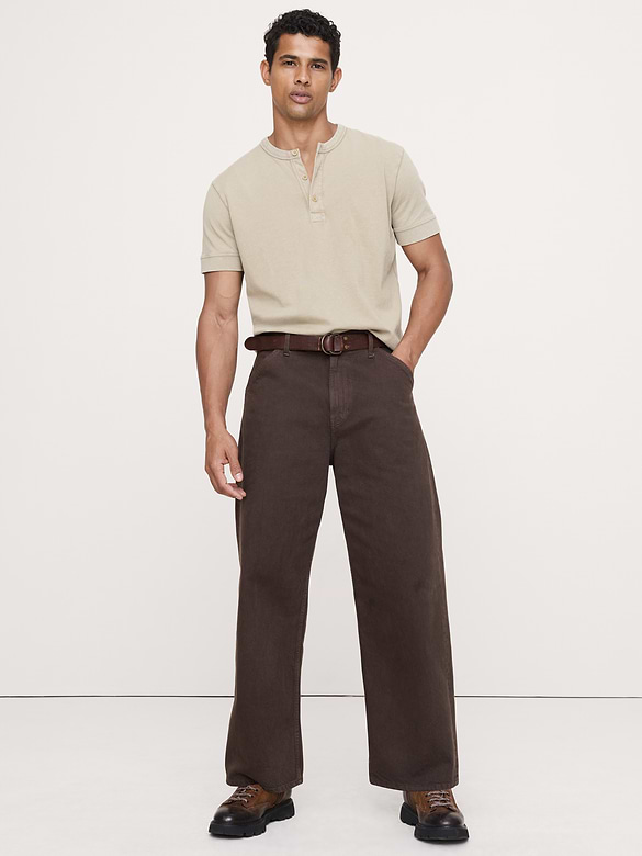 Heritage Cotton Slub Henley T-Shirt