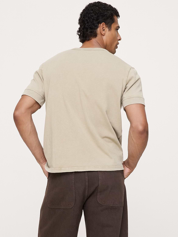 Heritage Cotton Slub Henley T-Shirt