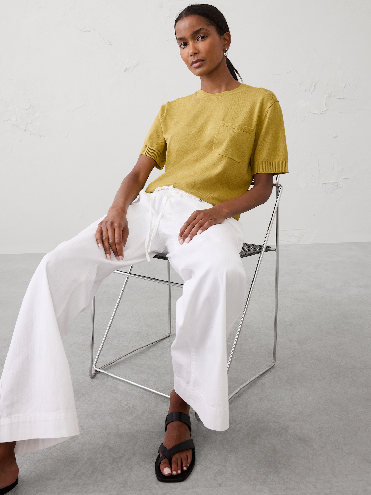 Image number 1 showing, Forever Pocket Sweater T-Shirt