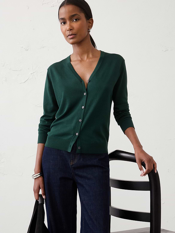Forever V-Neck Cardigan Sweater