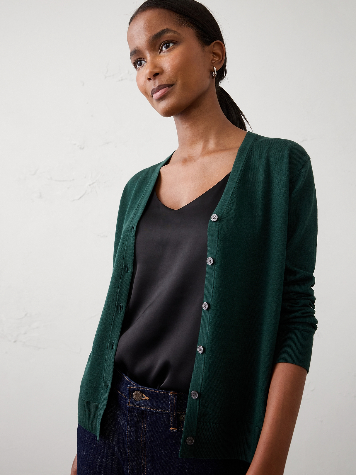 Forever V-Neck Cardigan Sweater | Banana Republic Factory