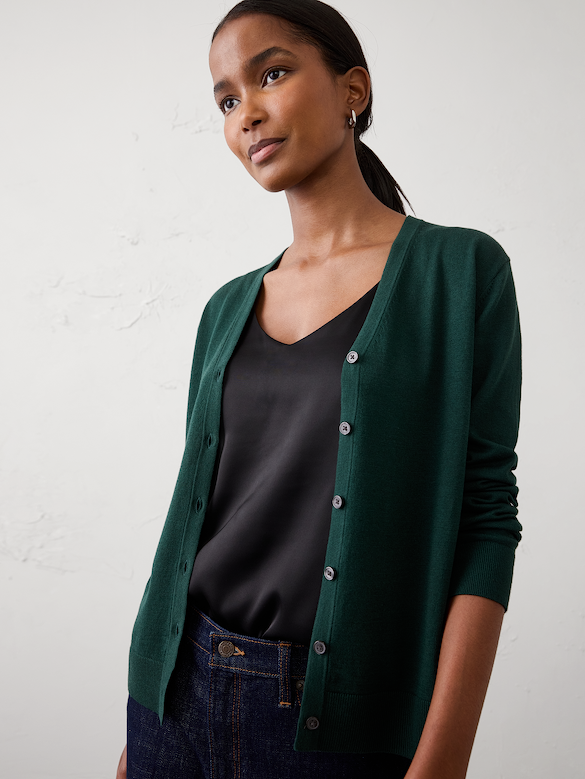 Forever V-Neck Cardigan Sweater