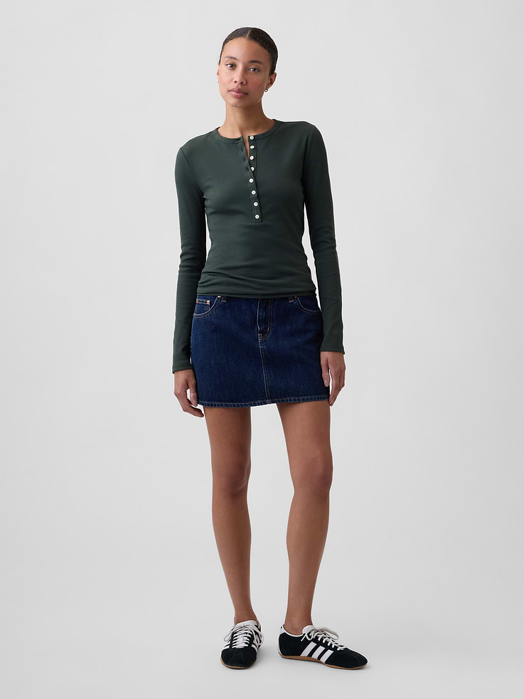 Image number 3 showing, Ribbed Henley T-Shirt