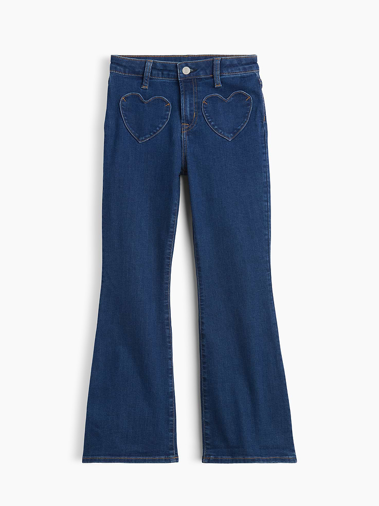 Image number 1 showing, Kids High Rise '70s Flare Jeans