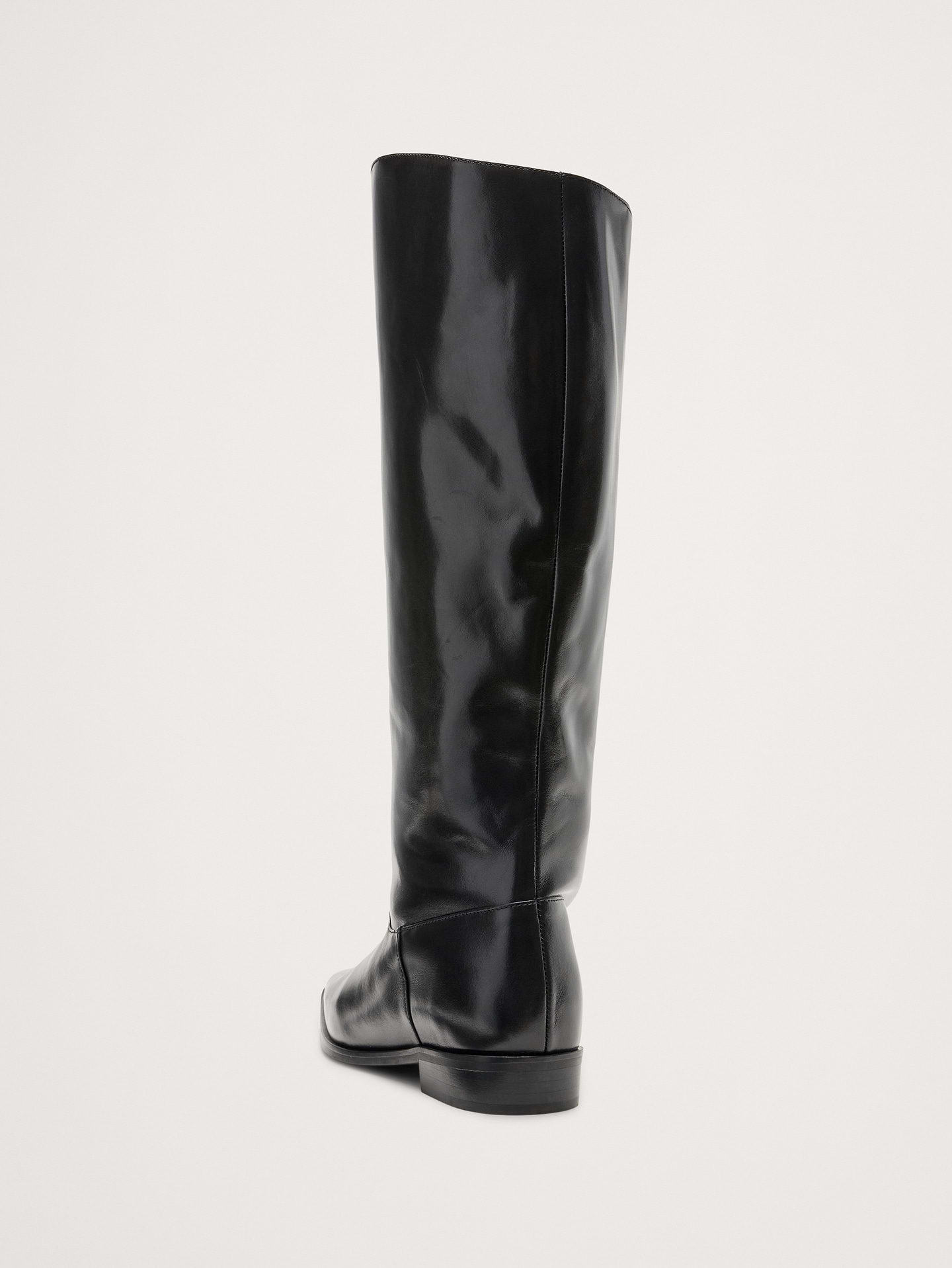 L'image numéro 3 présente Botte cavalière en cuir italien