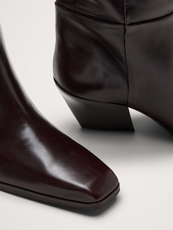 Bottes hauteur genou en cuir italien