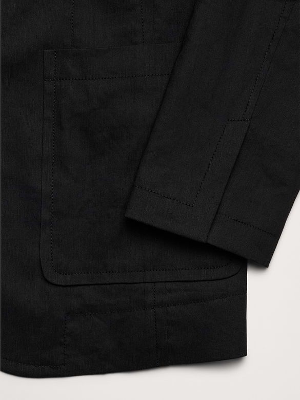 Relaxed Stretch Linen-Viscose Blazer