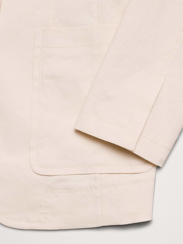 Relaxed Stretch Linen-Viscose Blazer