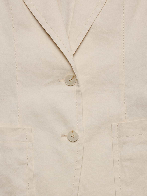 Relaxed Stretch Linen-Viscose Blazer