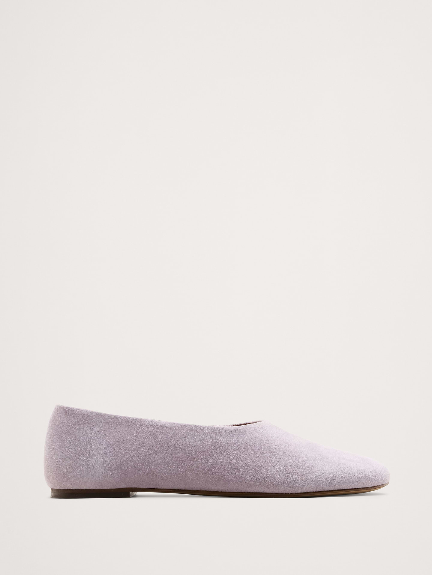 Image number 1 showing, Italian Suede Ballet Flat