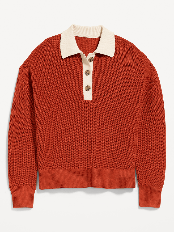 Image number 4 showing, Shaker Polo Sweater