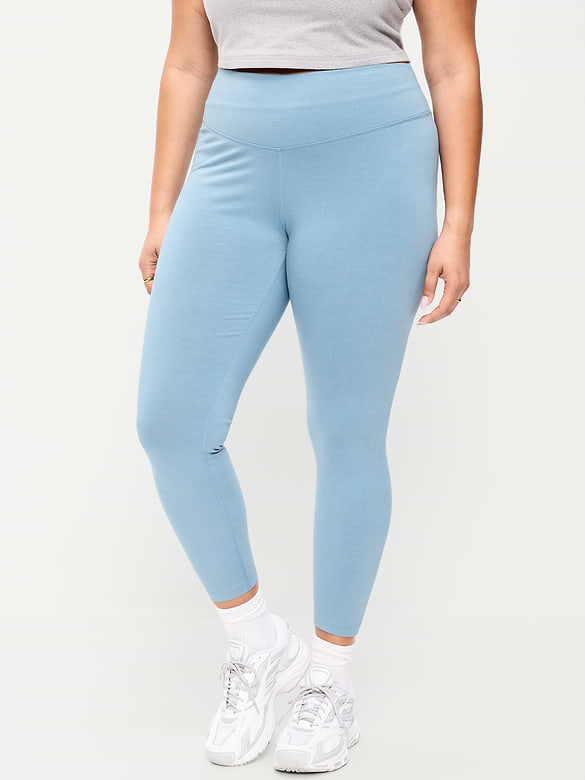 High-Waisted PowerChill 7/8 Cotton Leggings