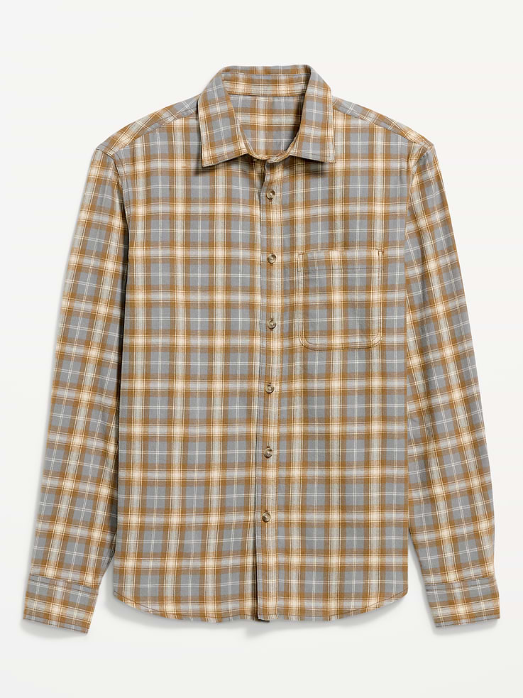 Image number 4 showing, Relaxed Long-Sleeve Plaid Flannel Pocket Shirt