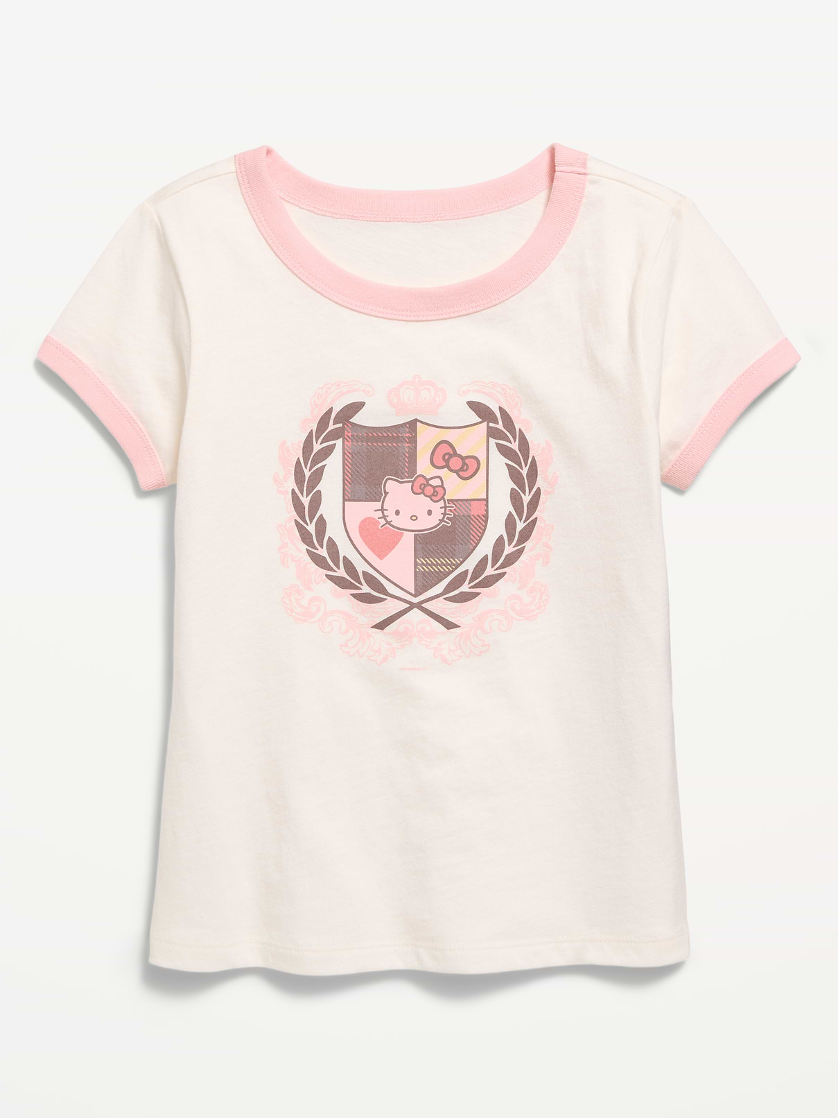 Image number 1 showing, Hello Kitty® Ringer Graphic T-Shirt for Girls