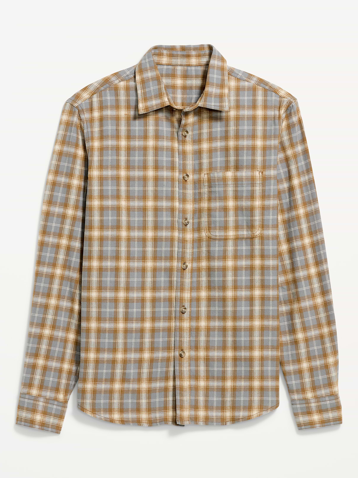 L'image numéro 1 présente Chemise décontractée en flanelle à manches longues avec poche