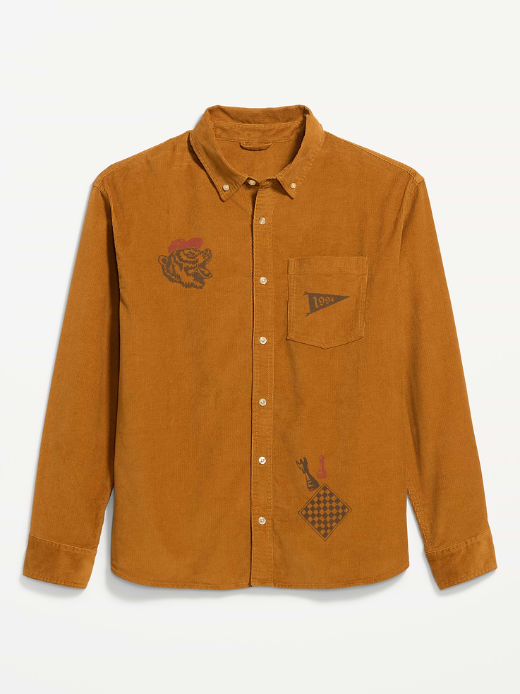 Image number 4 showing, Loose Fit Long-Sleeve Corduroy Shirt