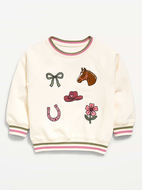 Long Long-Sleeve Graphic Sweatshirt for Toddler Girls on clearance at Old Navy — 50% off