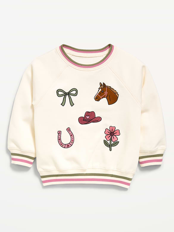 Long-Sleeve Graphic Sweatshirt for Toddler Girls