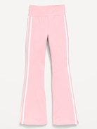 Image number 1 showing, High-Waisted Side Striped Flared Leggings for Girls