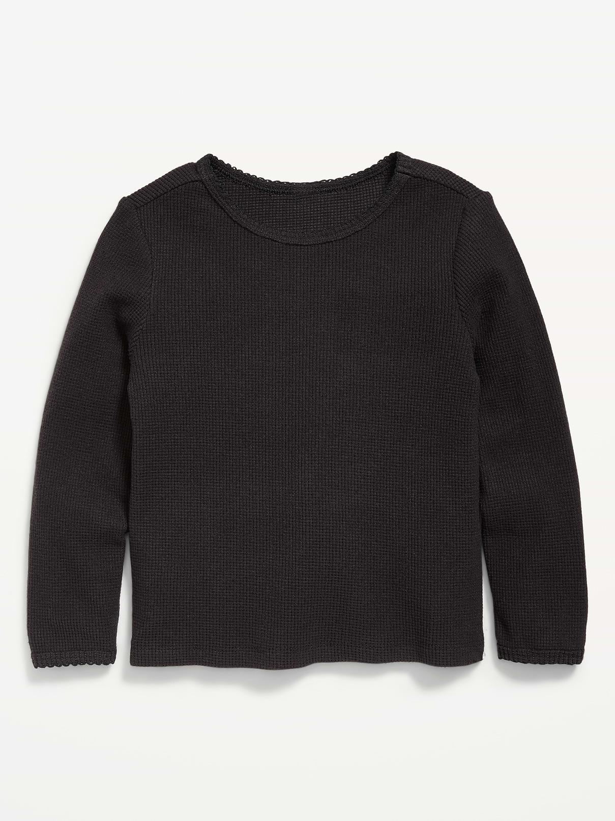 Image number 1 showing, Long-Sleeve Waffle Knit T-Shirt for Toddler Girls
