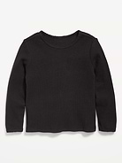 Image number 1 showing, Long-Sleeve Waffle Knit T-Shirt for Toddler Girls