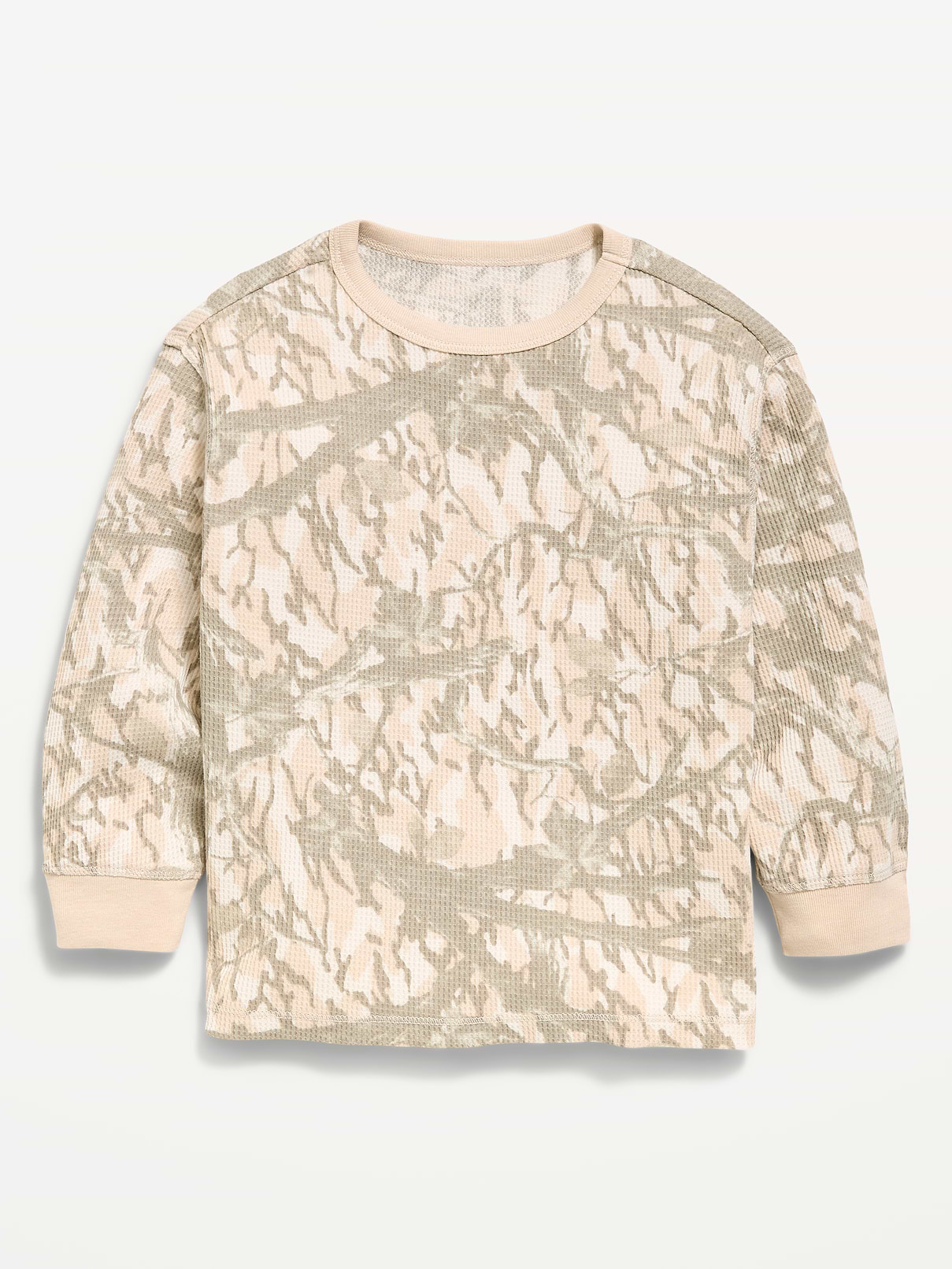 Image number 1 showing, Long-Sleeve Waffle Knit T-Shirt for Toddler Boys