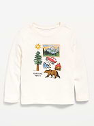 Image number 1 showing, Long-Sleeve Graphic T-Shirt for Toddler Girls
