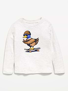 Image number 1 showing, Long-Sleeve Graphic T-Shirt for Toddler Girls