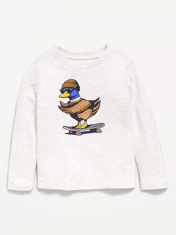 Long-Sleeve Graphic T-Shirt for Toddler Girls