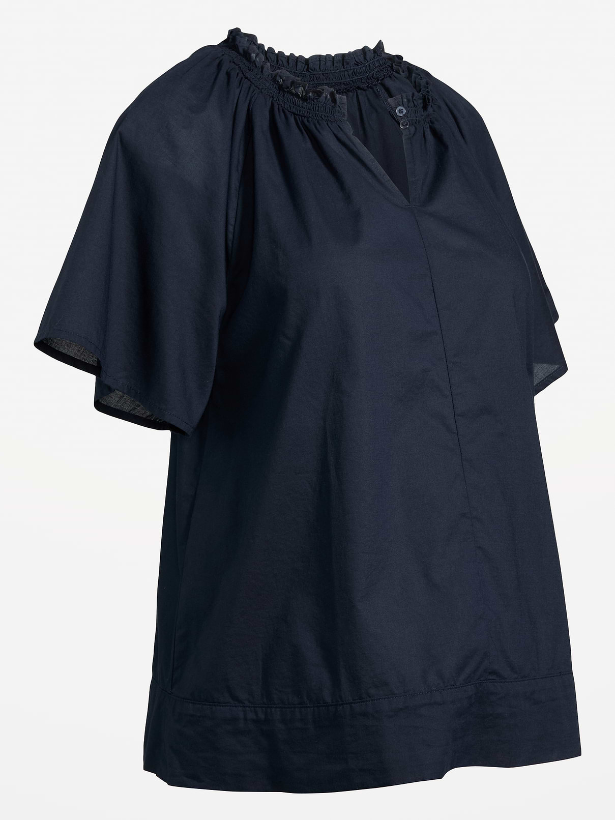 Image number 2 showing, Maternity Ruffle-Collar Popover Top