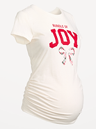 Image number 2 showing, Maternity Side-Shirred Graphic T-Shirt