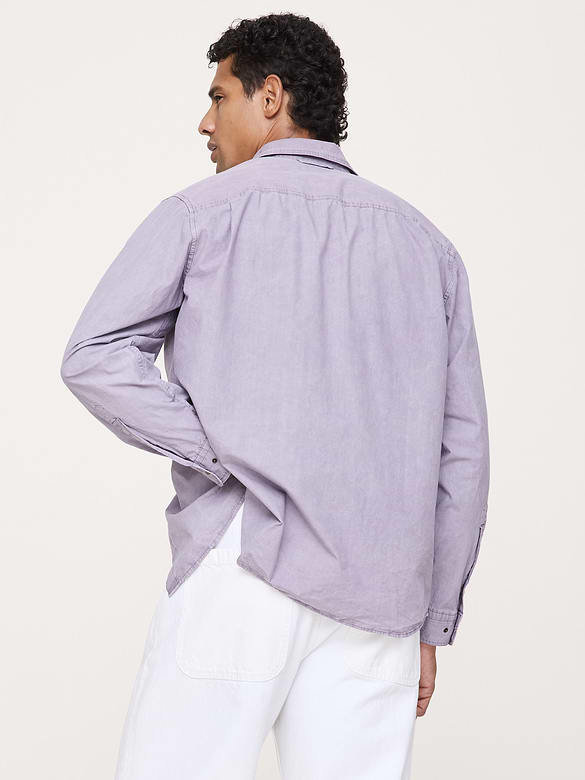 Chemise décontractée en popeline de coton Retour aux archives