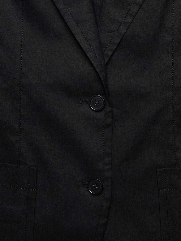 Relaxed Stretch Linen-Viscose Blazer