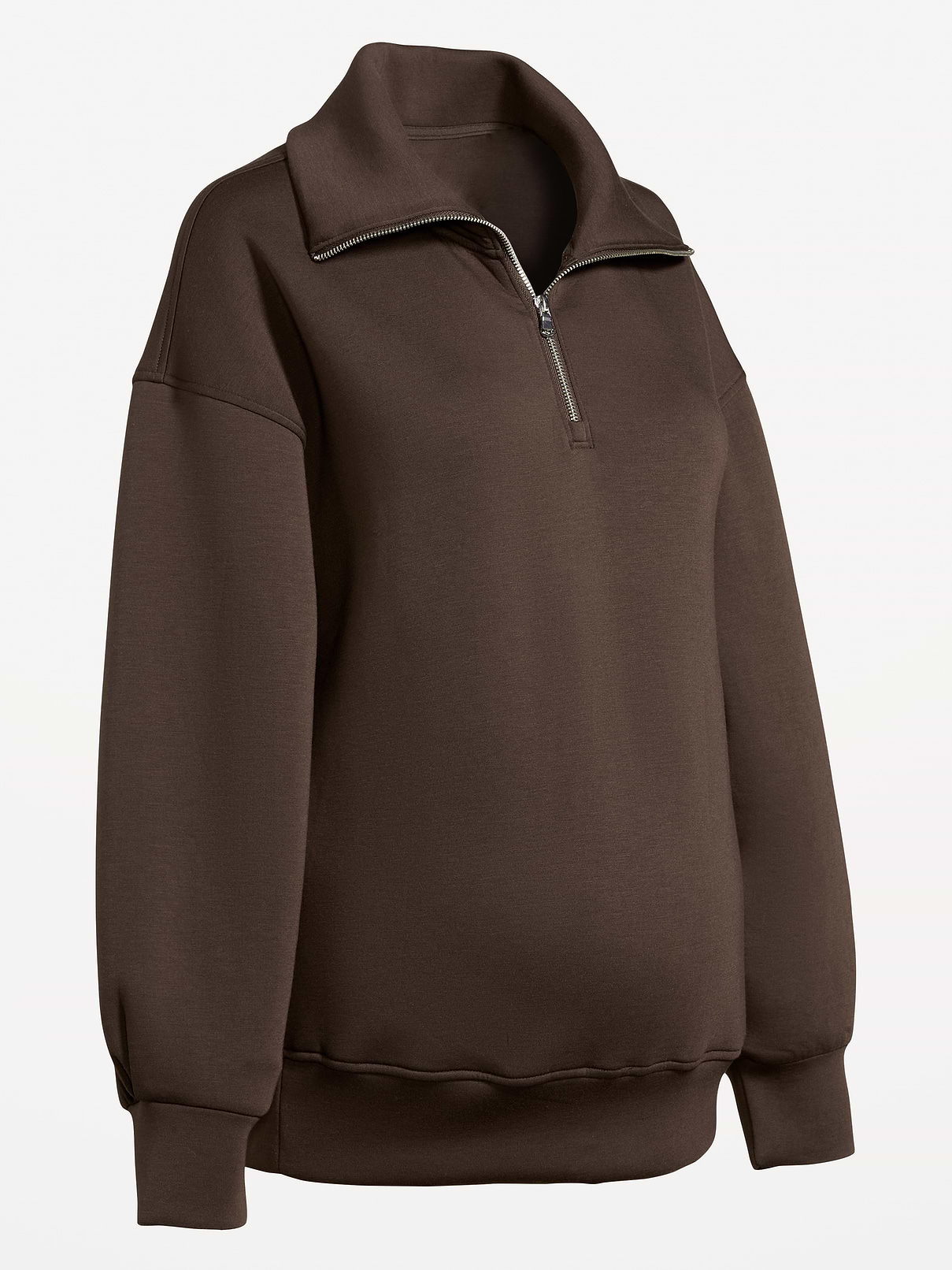 Image number 2 showing, Maternity Bounce Fleece Half-Zip Pullover